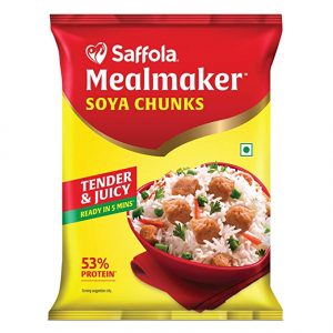 Saffola Mealmaker SOYA Chunks with Supersoft Technology, Tender & Juicy